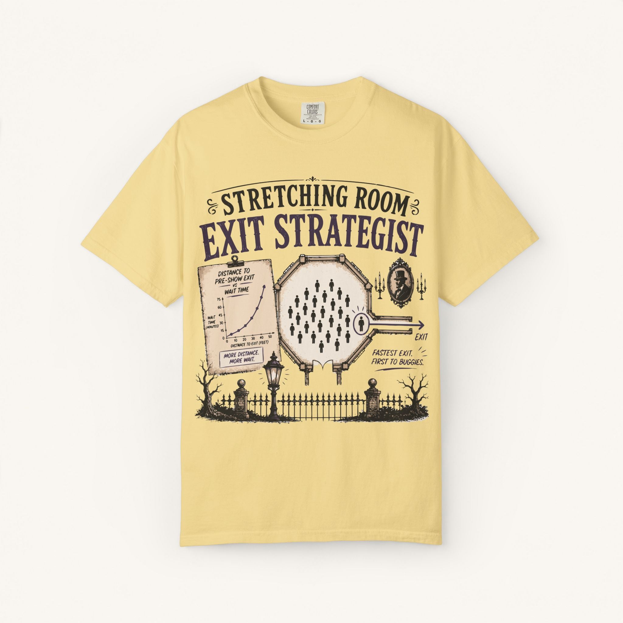 Stretching Room Exit Strategist Tee