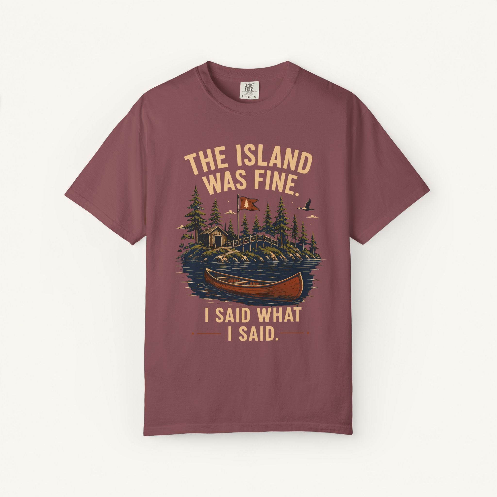 The Island Was Fine Tee