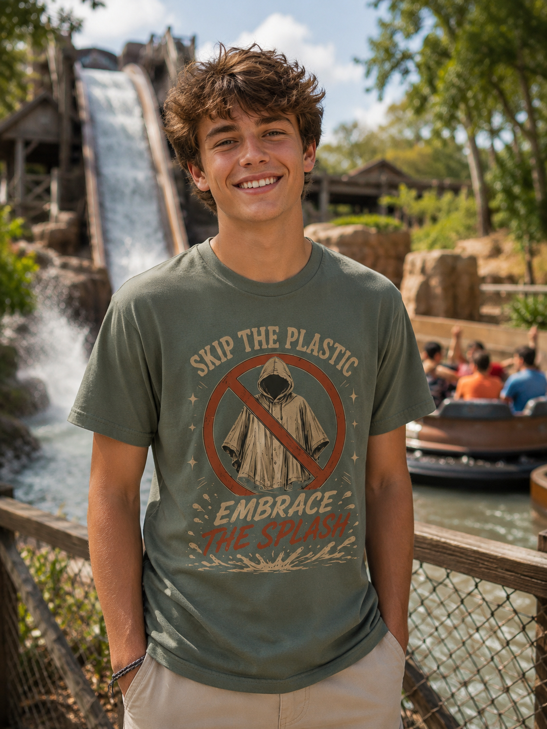 Skip the Plastic, Embrace the Splash Tee
