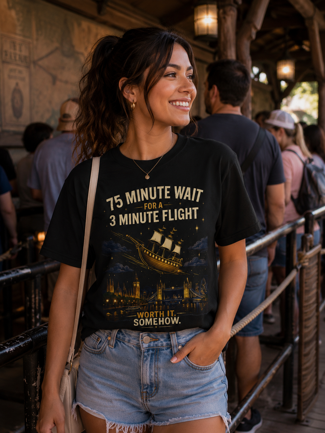 75 Minute Wait for a 3 Minute Flight Tee
