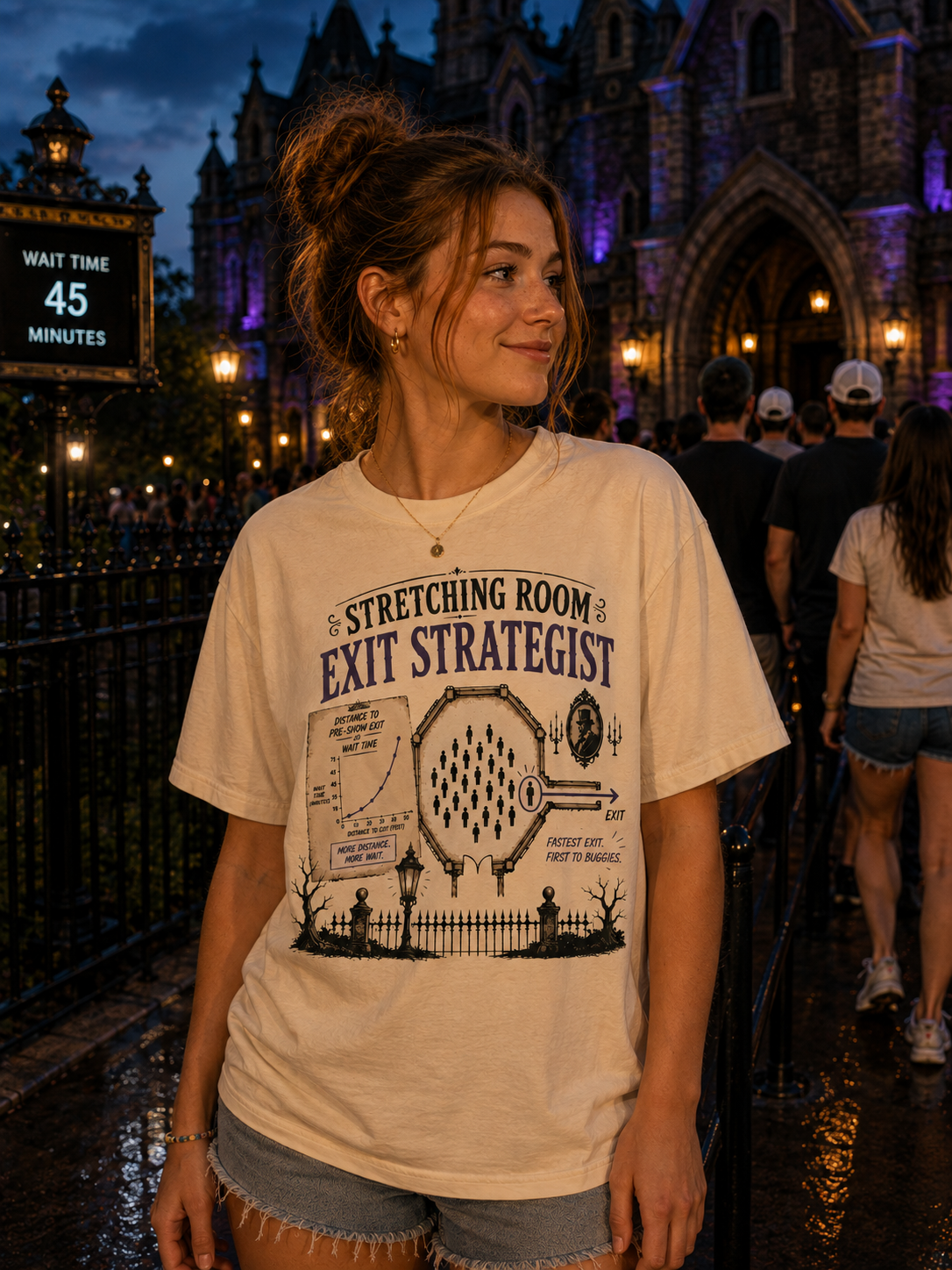 Stretching Room Exit Strategist Tee