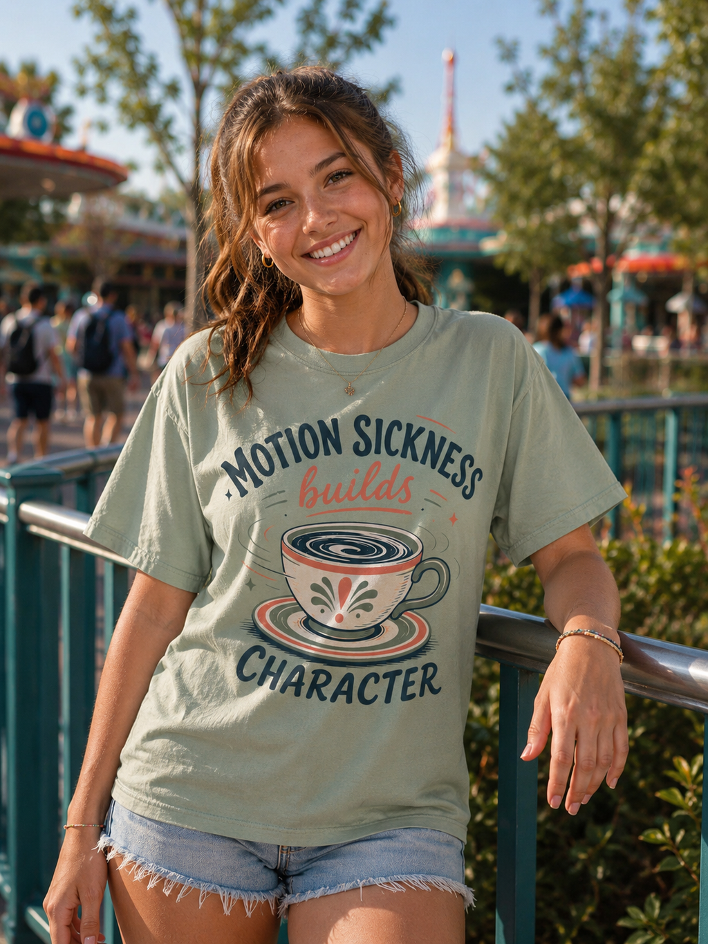 Motion Sickness Builds Character Tee