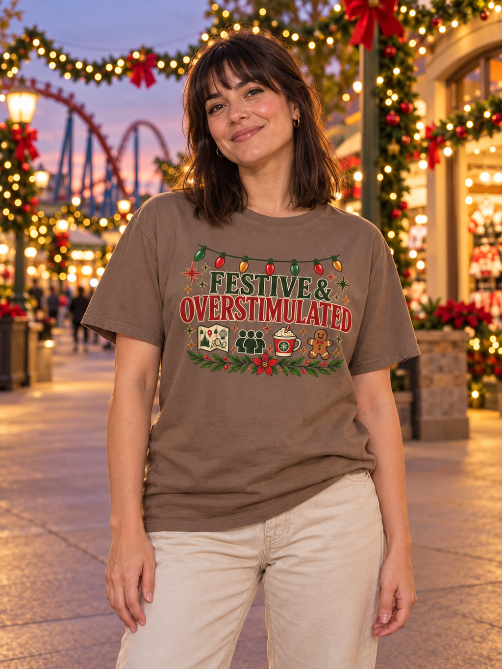 Festive & Overstimulated Tee