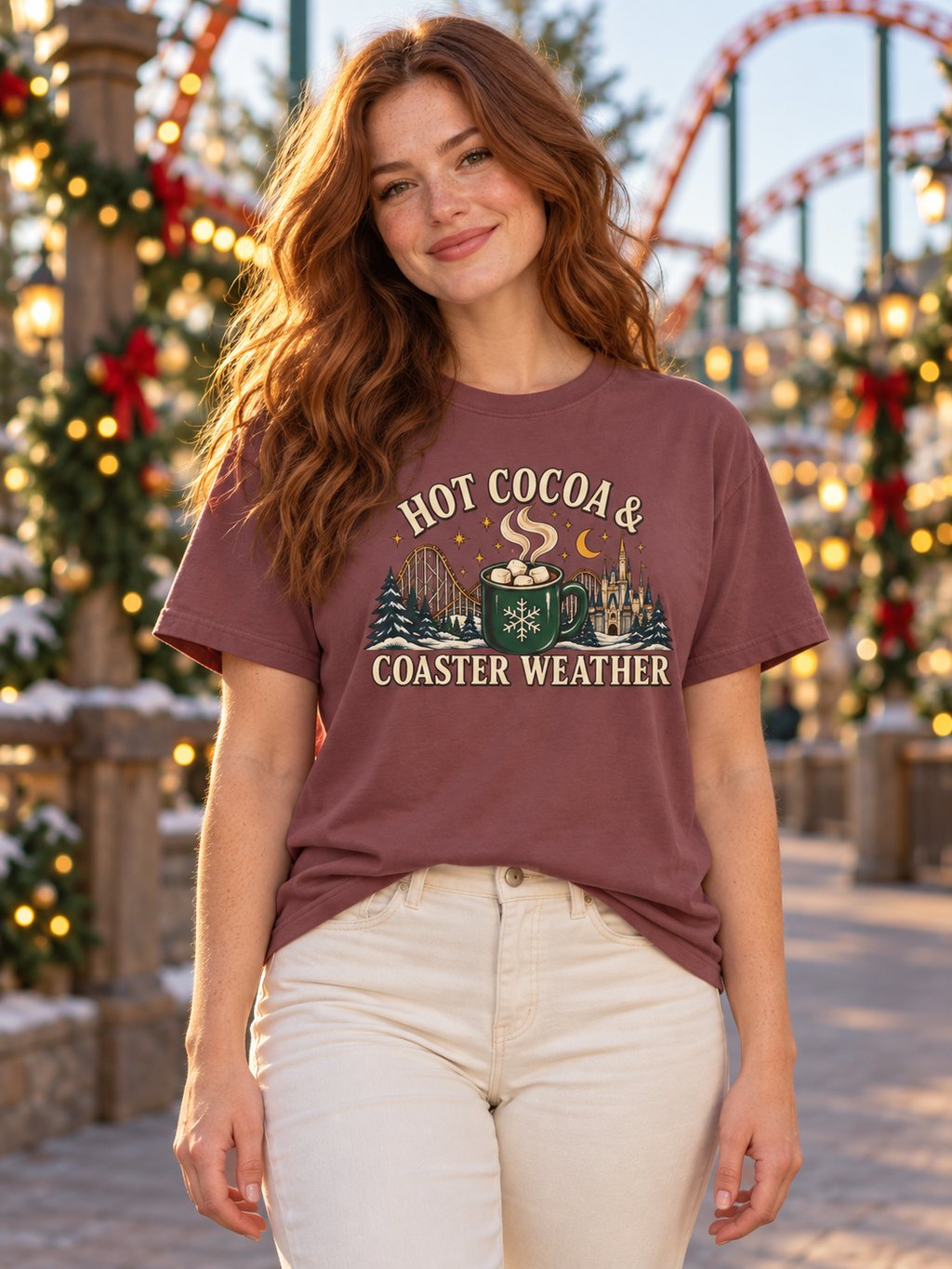 Hot Cocoa & Coaster Weather Tee