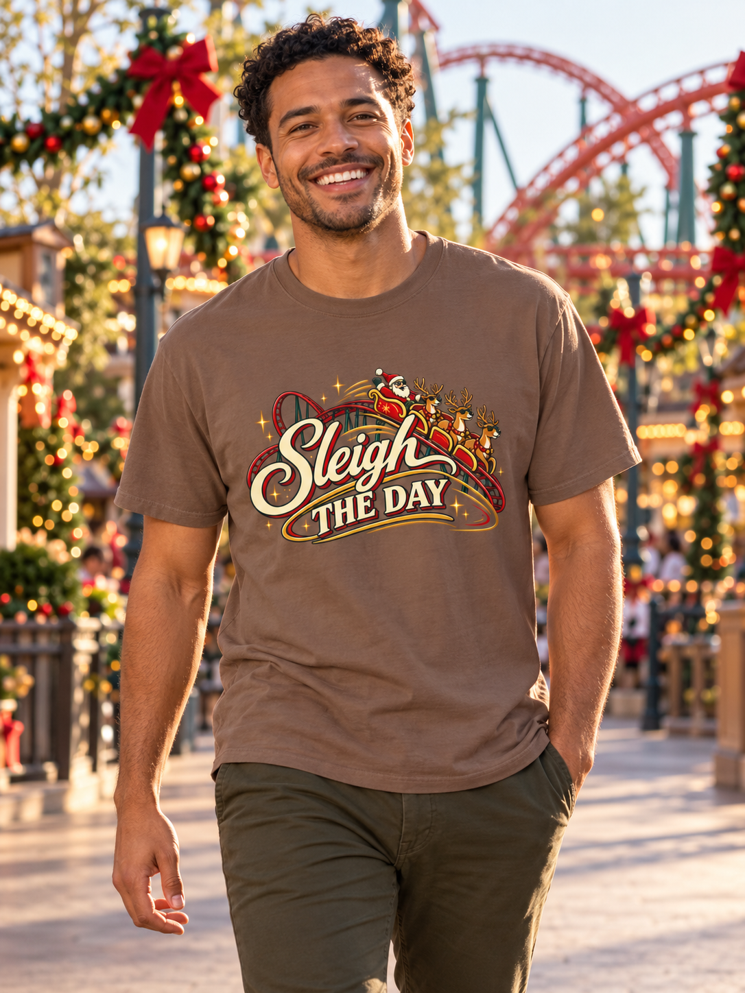 Sleigh The Day Tee
