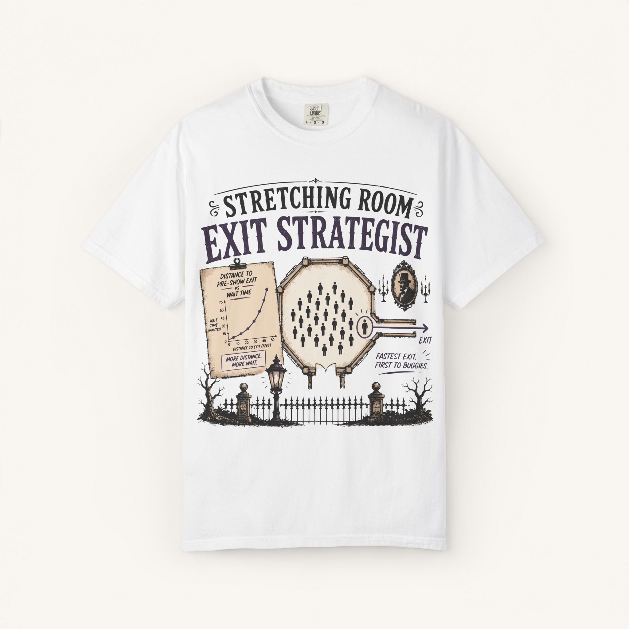 Stretching Room Exit Strategist Tee