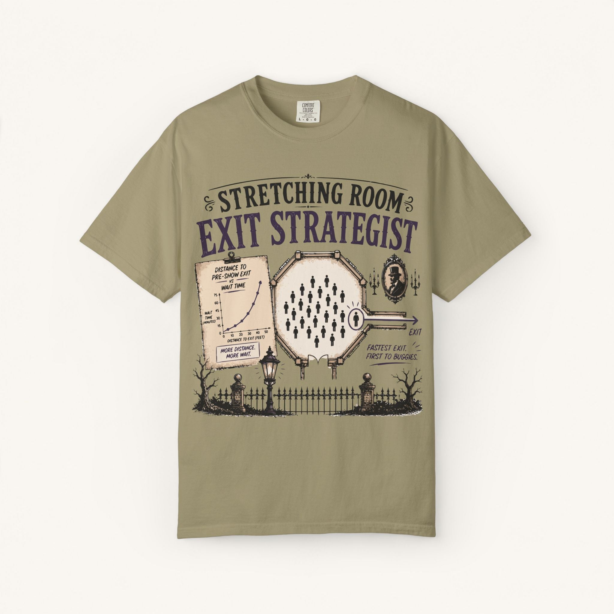 Stretching Room Exit Strategist Tee